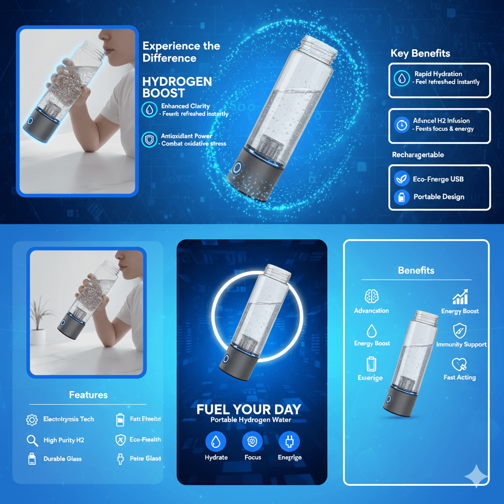 WakanWater™ Premium Hydrogen Water Bottle